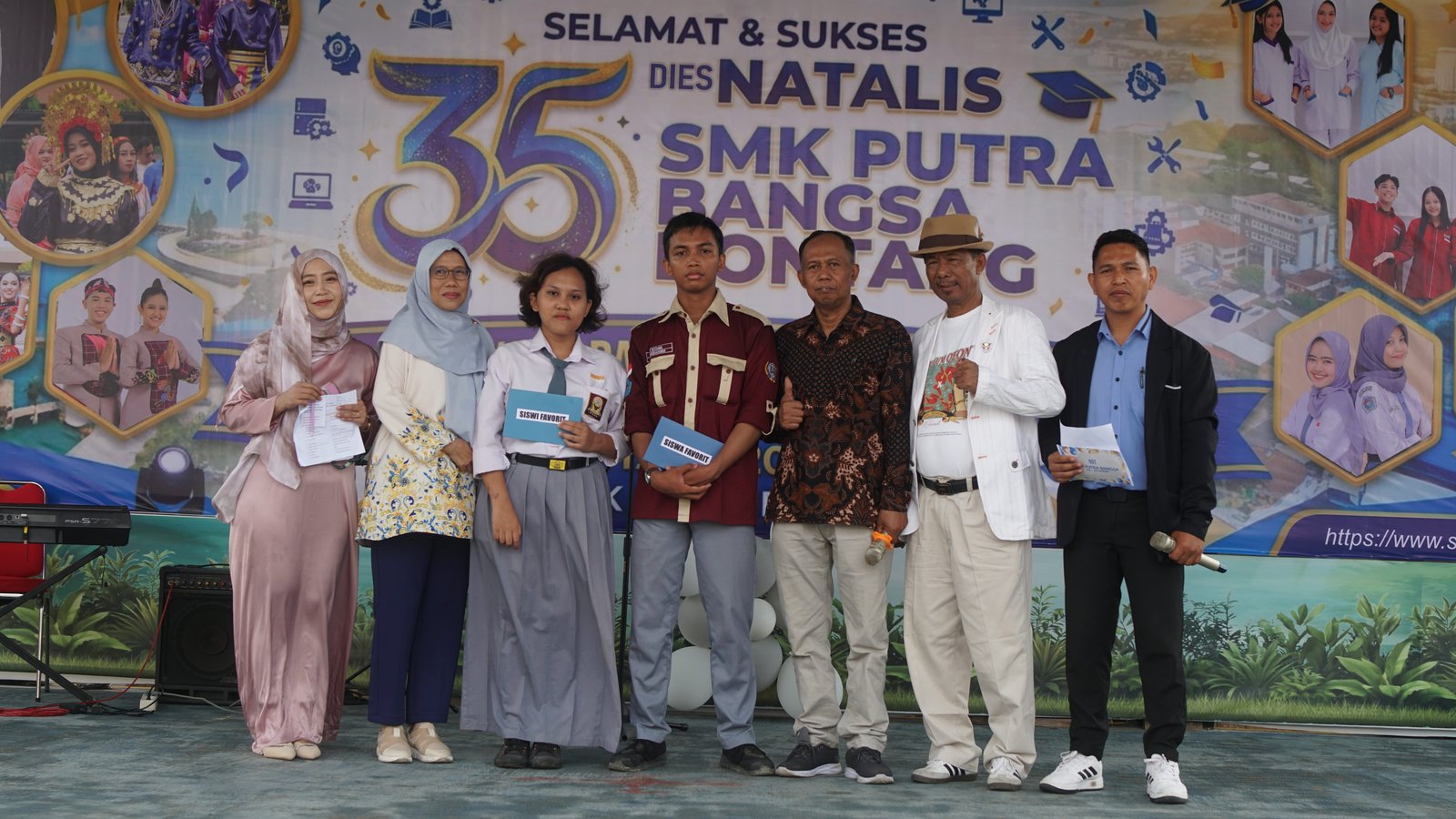 Krisna dan Gayatri Terpilih Jadi Siswa/i Favorit HUT ke-35 SMKS Putra Bangsa